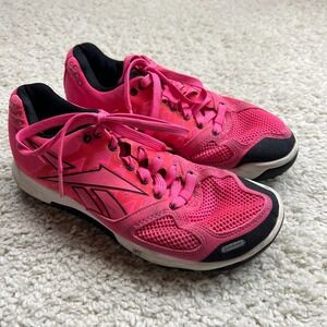 Reebok Womens CrossFit Nano 2.0 Training Shoes Pink V67831 Lace Up Low Top 7.5